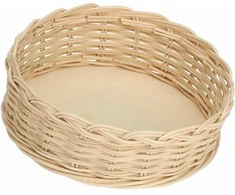 La Porcellana Bianca Pintas krepšelis midollino vazai - rudas, 23 cm