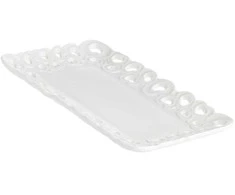 LA PORCELLANA BIANCA VALENTINO Dekoruotas serviravimo padėklas 20 x 13 cm
