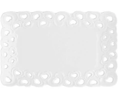 LA PORCELLANA BIANCA VALENTINO Dekoruotas serviravimo padėklas 20 x 13 cm