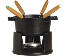 STAUB Mini komplektas do fondue 10 cm, juoda