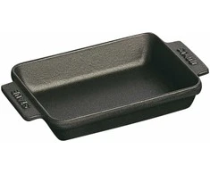 STAUB Stačiakampė mini kepimo forma 250 ml, juoda