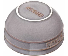 STAUB serviravimo dubuo, apvalus, 14 cm, antikvarinė pilka