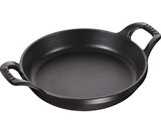 Staub apvalus kepimo ir gratino indas - 400 ml, juodas