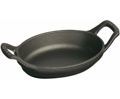 STAUB Ovalus mini kepimo ir gratino indas 250 ml, juodas