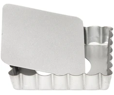 PATISSE Sidabrinis-TOP Mini torto skarda, quiche su nuimamu pagrindu 10 cm