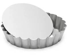 PATISSE Sidabrinis-TOP Mini torto skarda, quiche su nuimamu pagrindu 10 cm
