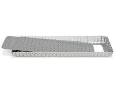 PATISSE Sidabrinis-TOP Perforuota torto skarda, kišas su nuimamu pagrindu 35 x 11 cm