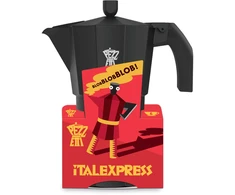 PEZZETTI ITALEXPRESS emaliuotas kavos virimo aparatas (1 puodelis) - juodas