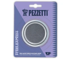 PEZZETTI STEELEXPRESS Rinkinys 2 uszczelek + 1 filtras do kawiarki (6 filiżanek)
