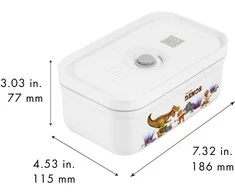 ZWILLING FRESH &amp; SAVE Priešpiečių dėžutė plastikowy dinos 0.85 ltr