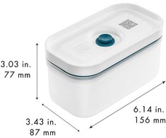 ZWILLING FRESH &amp; SAVE Priešpiečių dėžutė plastikowy 0.5 ltr jūros spalvos