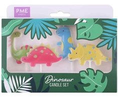 PME 4 dinozaurų žvakių rinkinys
