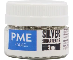 PME Cukrowe perełki dekoracyjne 25 g 4 mm, sidabrinė
