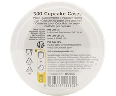 PME Cupcake kepimo puodeliai (300 vnt.) Baltos spalvos