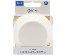PME Cupcake kepimo puodeliai (60 vnt.) Baltos spalvos