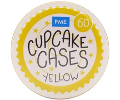 PME Cupcake kepimo puodeliai (60 vnt.) Geltonos spalvos