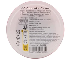 PME Cupcake kepimo puodeliai (60 vnt.) Rožiniai