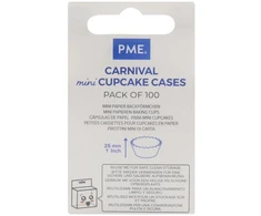 PME Cupcake Liners (100 vienetų) kelių spalvų