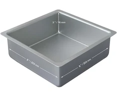 PME Kvadratinė torto forma 203 x 203 mm pilka