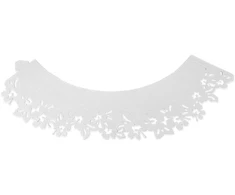 PME Lace Cupcake užvalkalai (12 vnt.) 20,5 x 5 cm balti