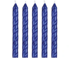 PME Mėlyna Happy Birthday žvakės (16 vnt.) mėlynos spalvos