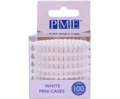 PME Mini Cupcake kepimo puodeliai (100 vnt) Baltos spalvos