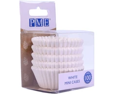 PME Mini Cupcake kepimo puodeliai (100 vnt) Baltos spalvos