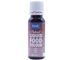 PME natūralūs skysti maistiniai dažai 25 ml Ruda