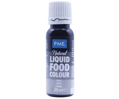 PME natūralūs skysti maistiniai dažai 25 ml Juoda
