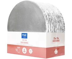 PME Rinkinys 10 okrągłych podkładów na tort 25 cm