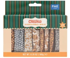 PME Rinkinys metalicznych posypek 30 vnt. 180 g