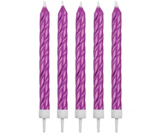 PME Rožinė Happy Birthday žvakės (16 vnt.) rožinės spalvos