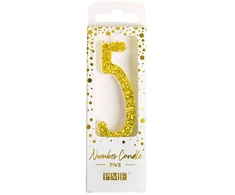 PME Žvakė numeris 5, auksinė