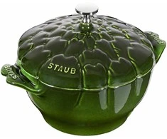 STAUB SPECIAL COCOTTE Apvalus artišokų ketaus puodas, 3 litrai, žalias