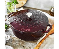 STAUB SPECIAL COCOTTE Apvalus ketaus puodas, lelija, 3,5 ltr, grenadinas