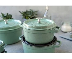 STAUB LA COCOTTE Apvalus ketaus puodas, 3,8 ltr, mėtų