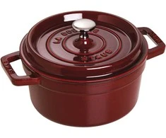 STAUB LA COCOTTE Apvalus ketaus puodas 1,7 l, grenadinas