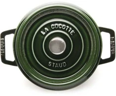 Staub 40503-109-0 Silikoninis konditerinis teptukas, juodas, medinis
