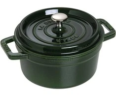 Staub 40503-109-0 Silikoninis konditerinis teptukas, juodas, medinis