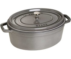 STAUB LA COCOTTE Ketaus puodas, ovalus, 8 ltr, grafitas
