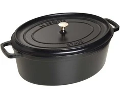 Zwilling Keptuvė - Staub Ovali Keptuvė 41cm 12L Ketaus Emalis Juoda