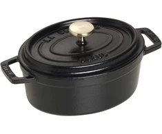 STAUB LA COCOTTE ketaus puodas ovalus 600 ml, juodas