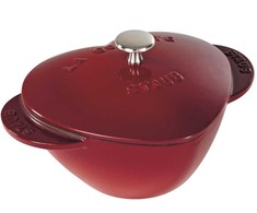 Staub ŠIRDIES FORMOS KETUS PUODAS 3 L – EMALINIS – RAUDONAS – MIAMIO