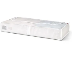 Medžiaginis rūbų krepšys Medium Rayen 45x103x16cm turkio sp./baltas