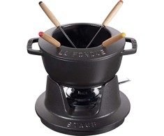 STAUB Rinkinys do fondue 16 cm, juoda