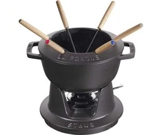 STAUB Rinkinys do fondue 18 cm, juoda