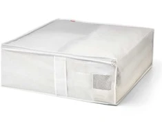Medžiaginis rūbų krepšys Medium Rayen 55x65x20cm turkio sp./baltas