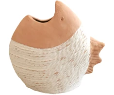RITUALI DOMESTICI GALLURA Žema vaza žuviai 24 x 10 x 24 cm