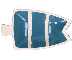 Emro Aziatica RITUALI DOMESTICI PELAGICOILLOGICO Žuvies lėkštė mėlyna 23 x 14 x 4,5 cm