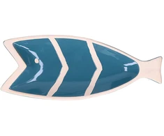 Emro Aziatica RITUALI DOMESTICI PELAGICOILLOGICO Žuvies lėkštė mėlyna 30,5 x 12,5 x 3 cm